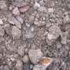Crushed concrete graded